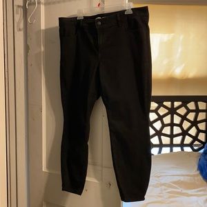 Old navy super skinny black denim 18 short